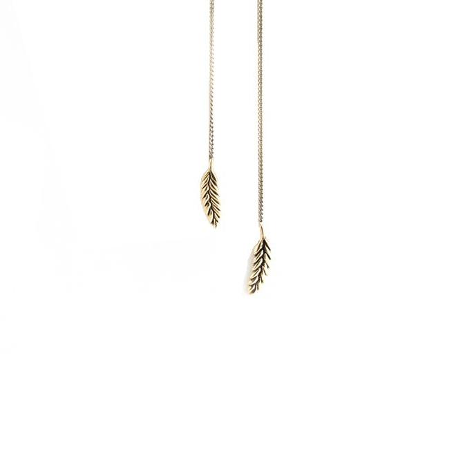 Wheat Threaders - Gold-Earring-Peaks & Prairies Jewellery