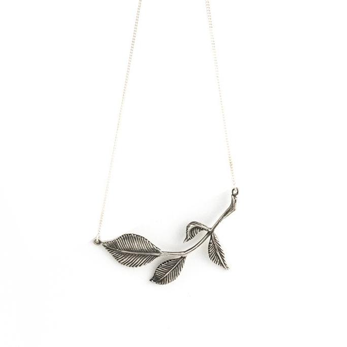 Leafy Branch-Necklace-Peaks & Prairies Jewellery