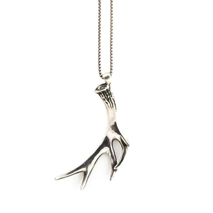 Single Shed Antler-Necklace-Peaks & Prairies Jewellery