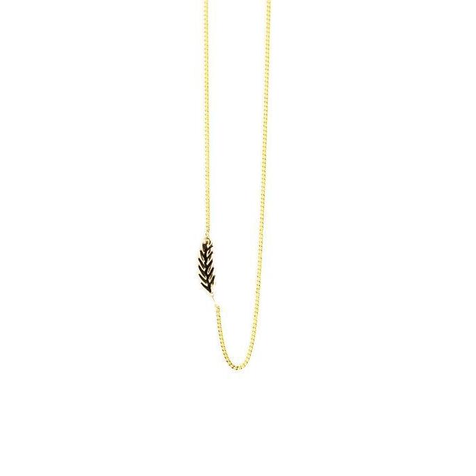 Wheat Chain - Gold-Necklace-Peaks & Prairies Jewellery
