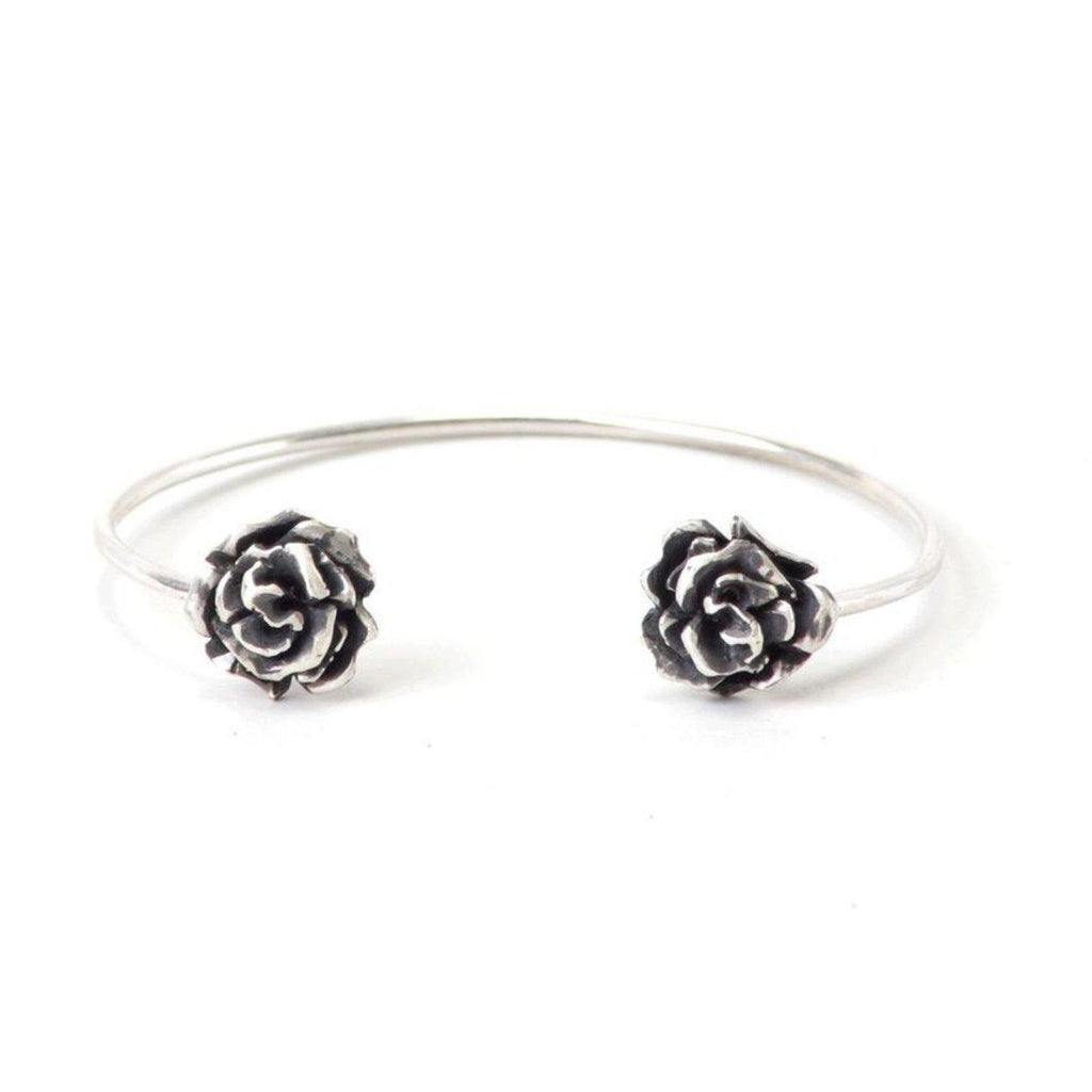 Wilted Rose Bangle-Bracelet-Peaks & Prairies Jewellery